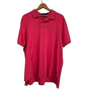 Polo Ralph Lauren Men’s Salmon Red Pima Soft Touch Cotton Polo Shirt Size XL